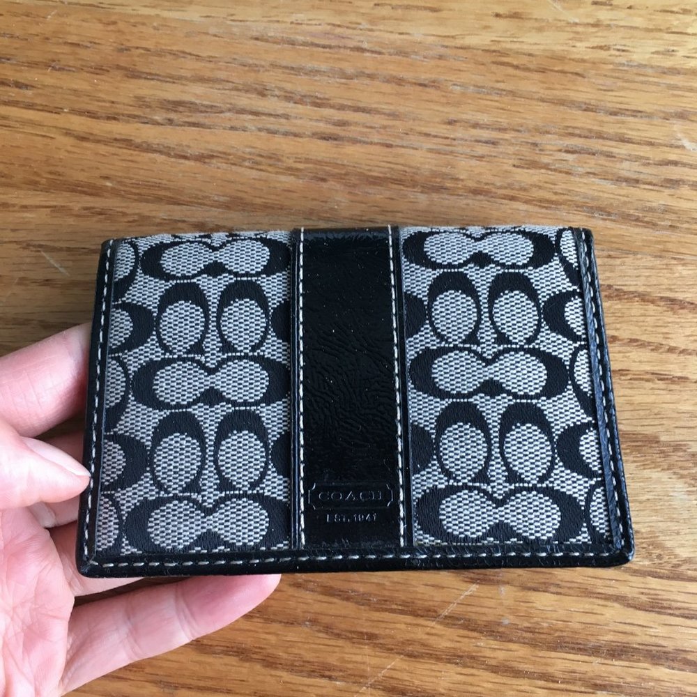 (NEW) COACH Signature Card Case